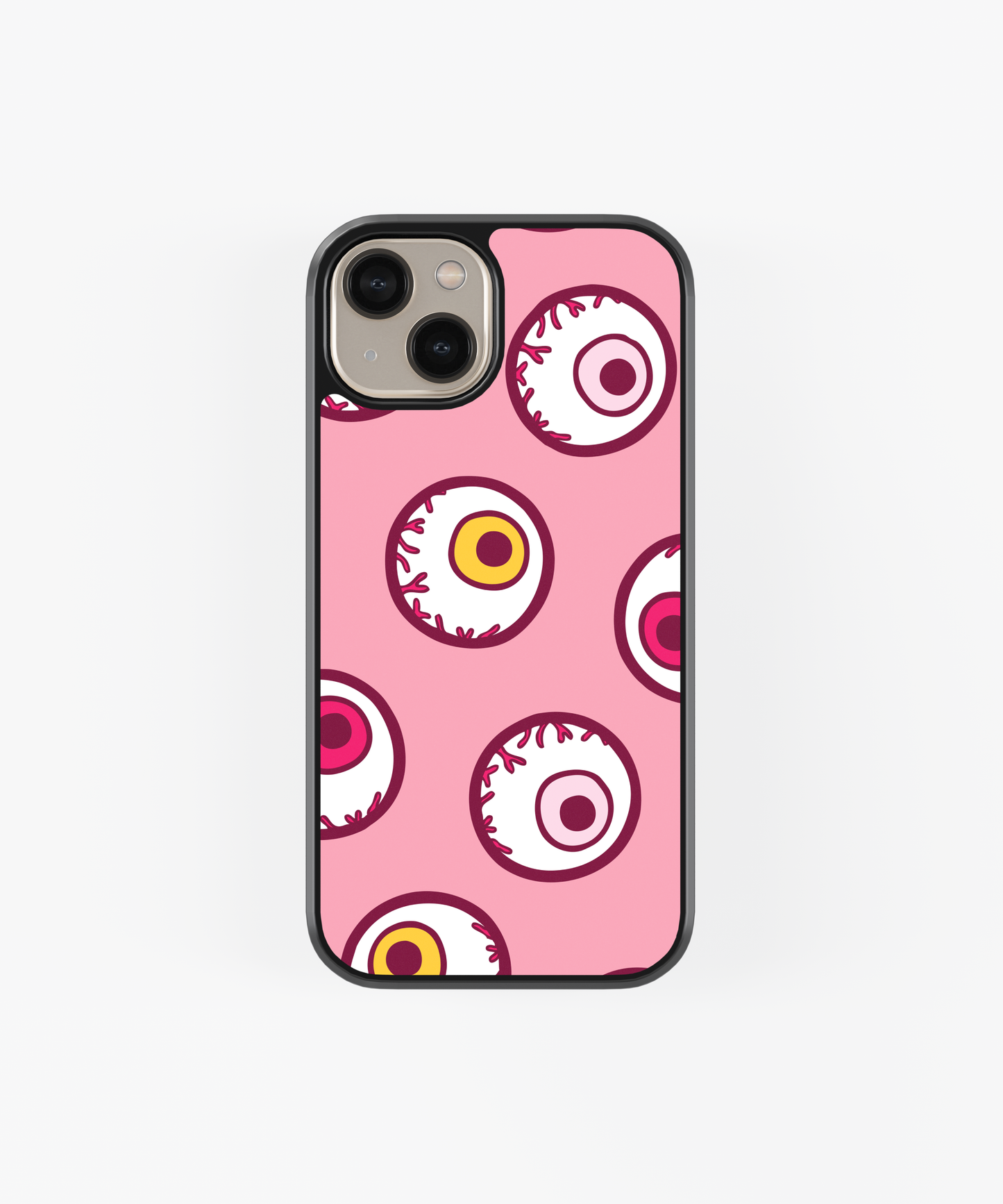 Candy Halloween Eyeball Pattern on Pink Mobile phone case