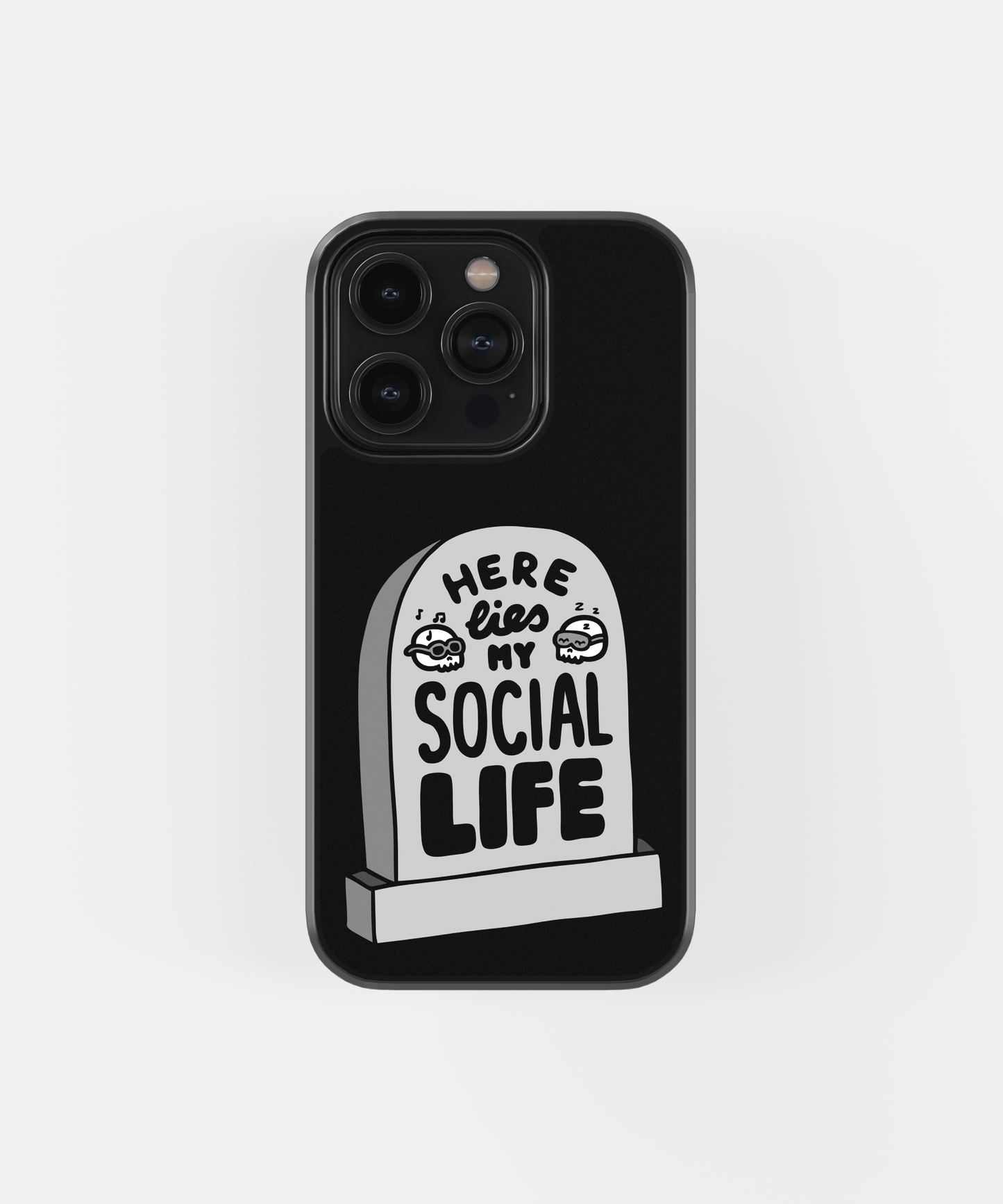 Here Lies My Social Life Mobile phone case