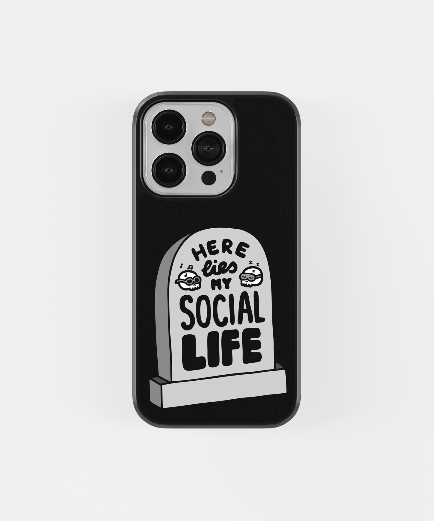 Here Lies My Social Life Mobile phone case