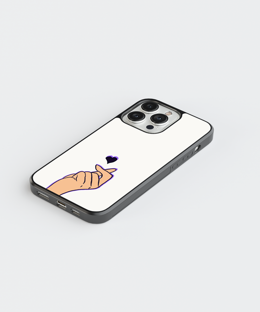 Korean Finger Heart Sign Mobile phone case